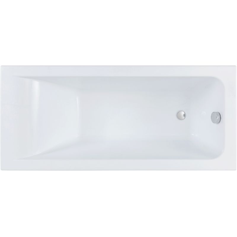 Акриловая ванна STWORKI Стокгольм 155x70 с каркасом, прямоугольная, российская, пристенная, встраиваемая