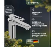 Смеситель для раковины STWORKI Варберг VAR-01cr