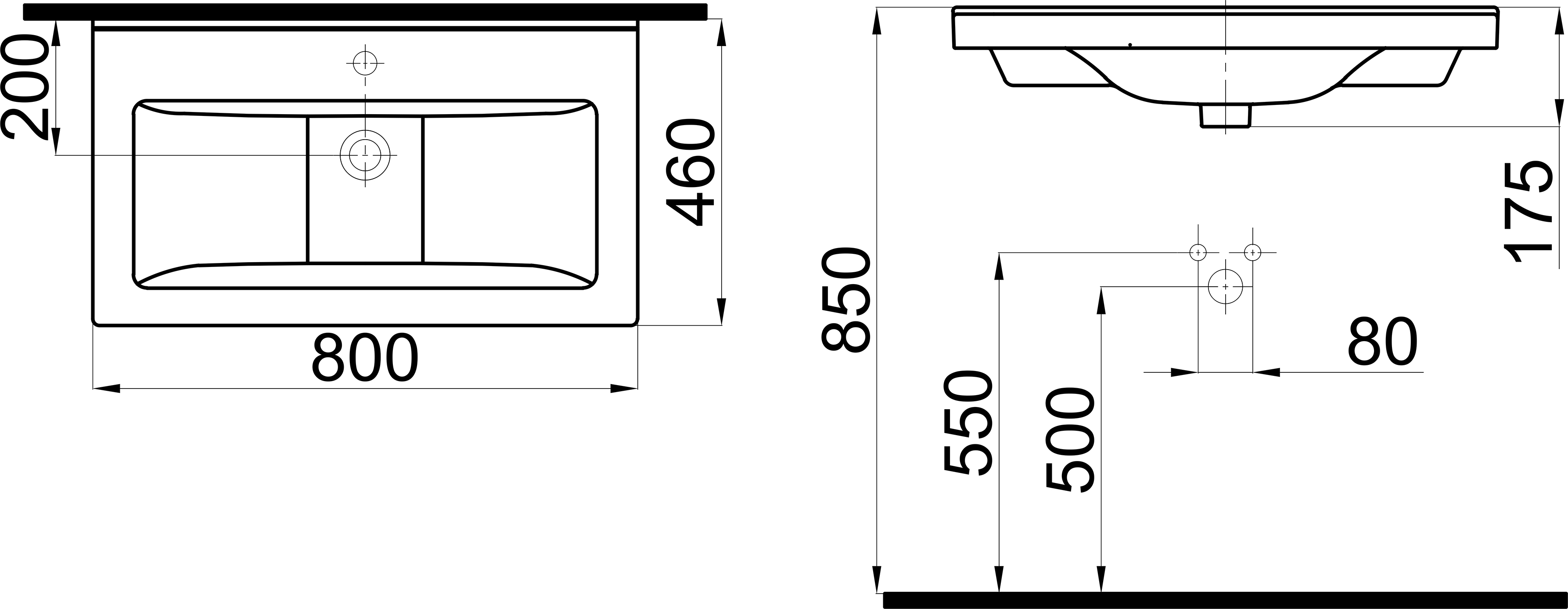 Раковина STWORKI 80 K0201-0805