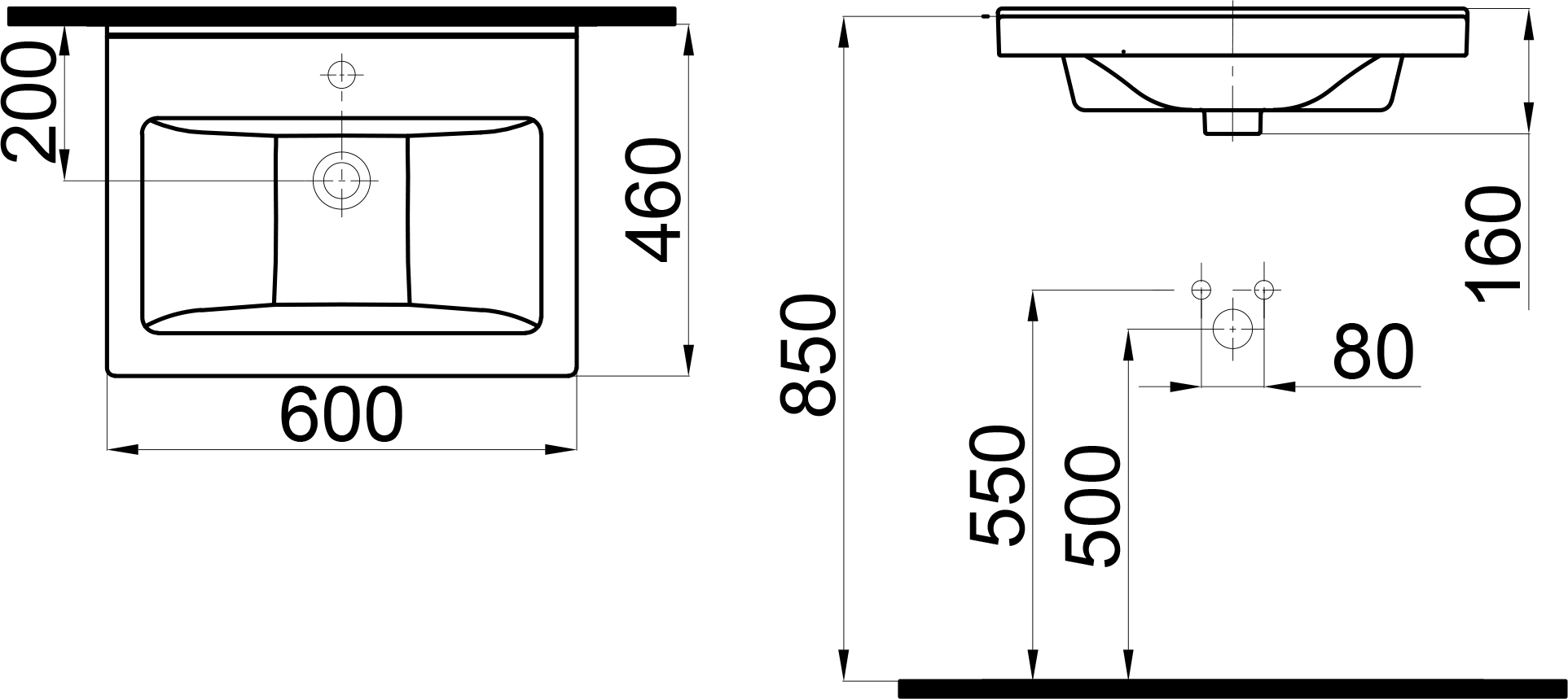 Раковина STWORKI 60 K0201-0605