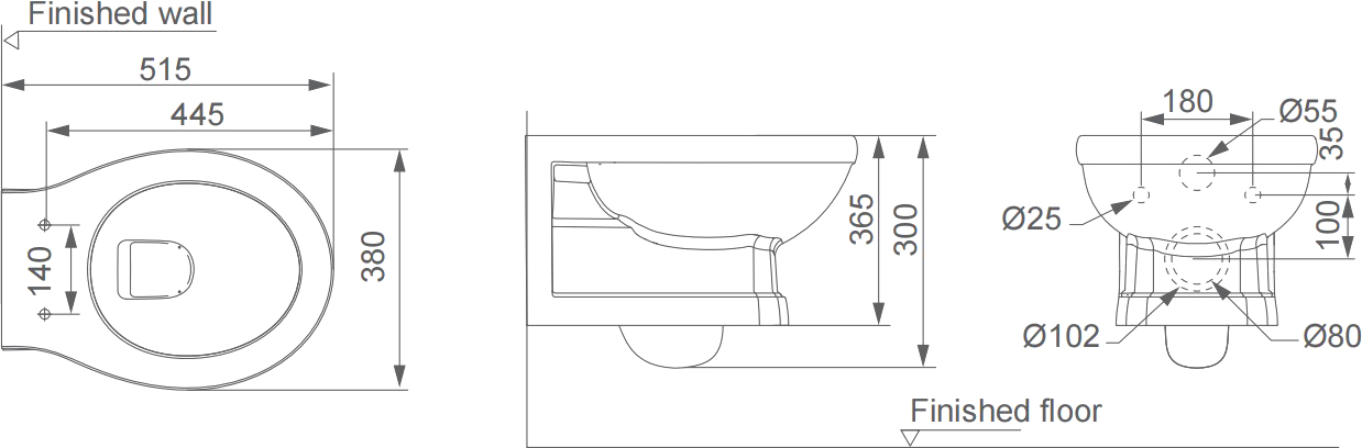 Комплект Унитаз подвесной STWORKI Драммен HDC609WH с микролифтом + Инсталляция 510163 + Кнопка Хельсинки 500471 черная матовая