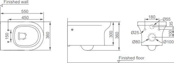 Комплект Унитаз подвесной STWORKI Хаммель HDC520WH с микролифтом + Инсталляция 510163 + Кнопка Хельсинки 500473 хром матовая