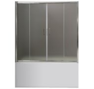 Шторка на ванну BelBagno UNO UNO-VF-2-150/145-C-Cr хром / стекло прозрачное