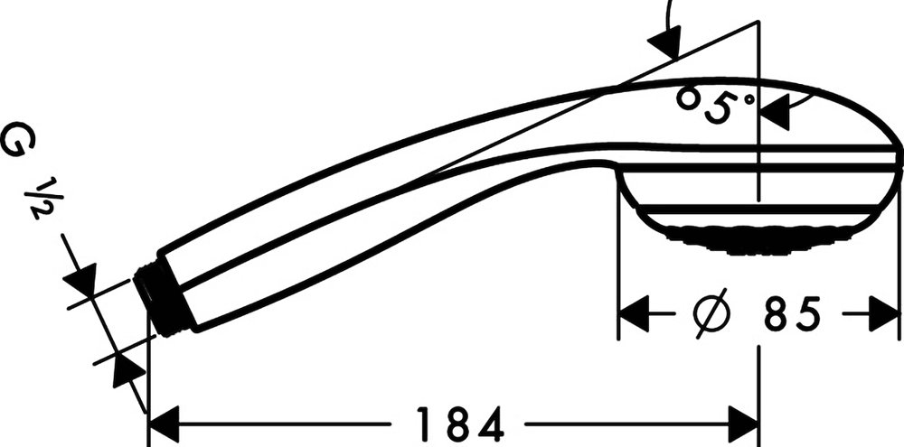 Душевая стойка Hansgrohe Crometta 85 Unica 95.9 см