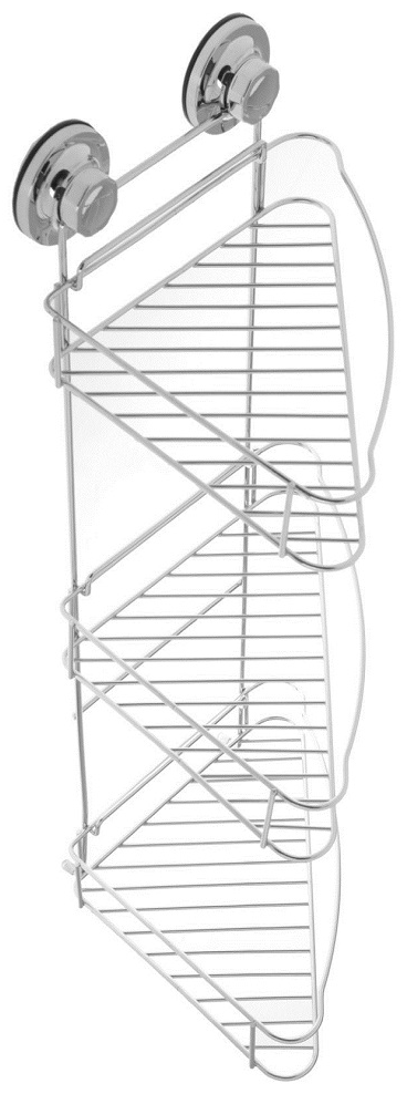 Полка угловая 3-ярус, на присосках А11473-3