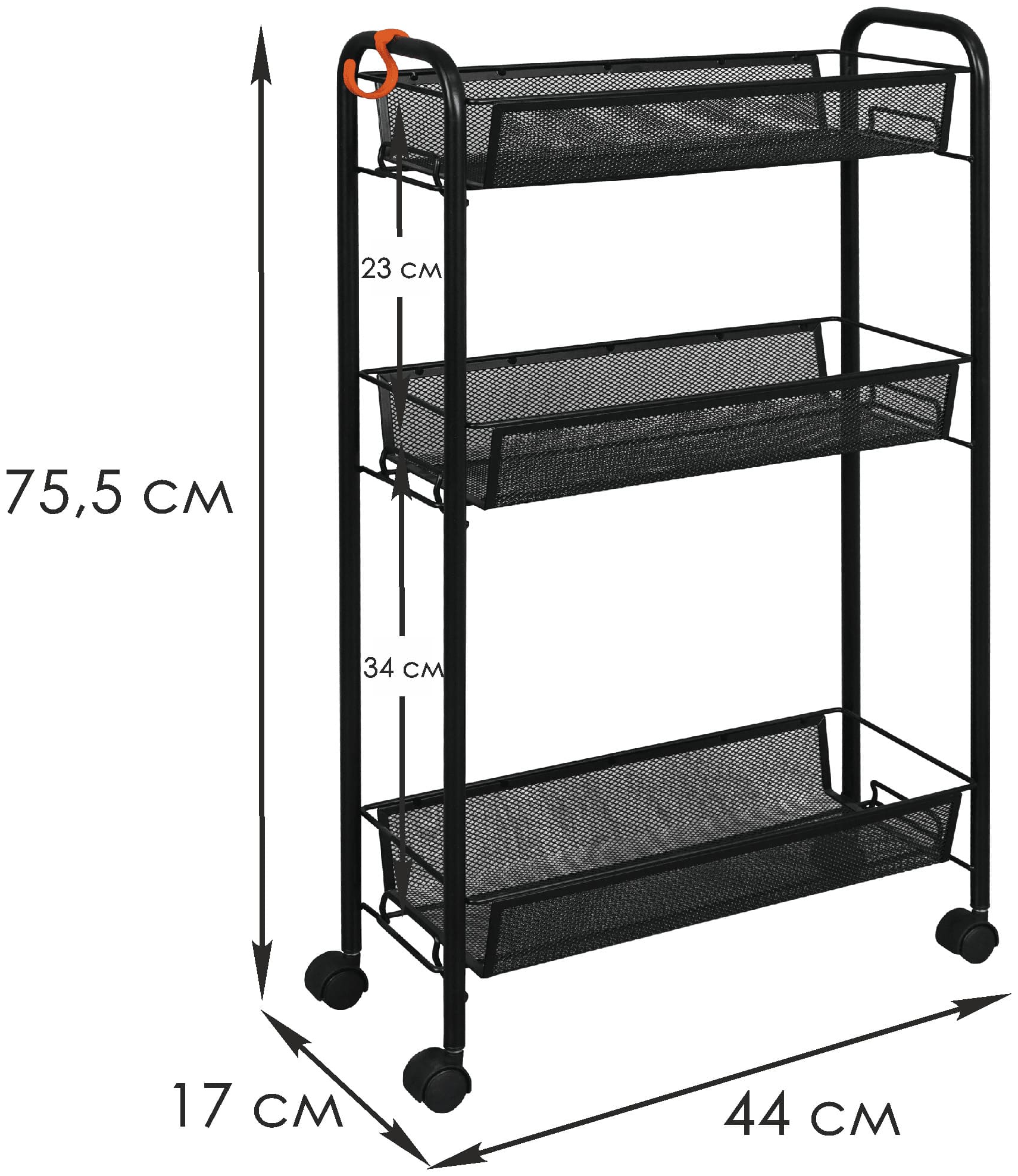 Этажерка "Ладья 1К" черный Соликамск