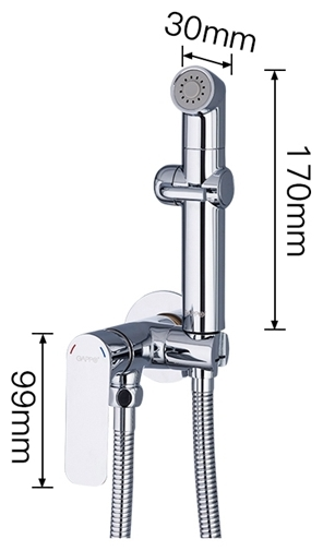 Смеситель для биде Gappo G7248-1 хром