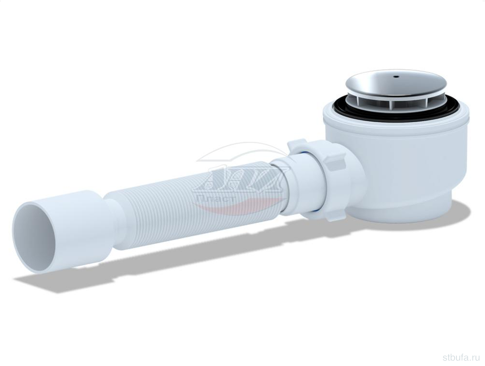 Сифон для душ поддона 1 1/2"*50, с г/т, 375*40/50 Ani Е415С (8)