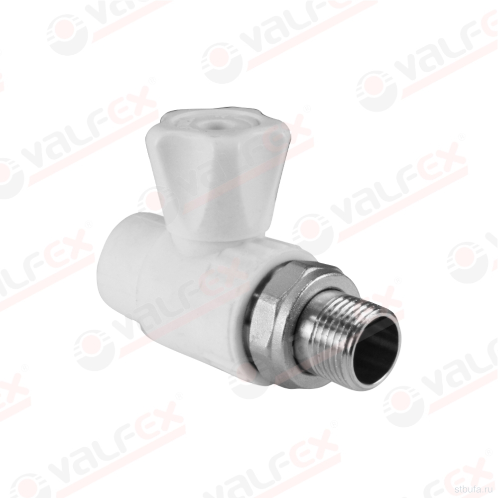 ППРС (полипропилен) Кран шаровой для радиатора D25*3/4 прямой. Valfex (10/50)