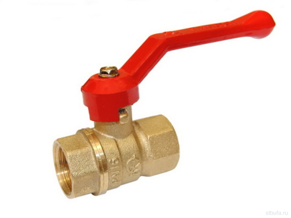 Кран шаровой 1/2" г/г рычаг 11Б27П1 Стандарт 220 DN15 PN40 ГАЛЛОП (60)