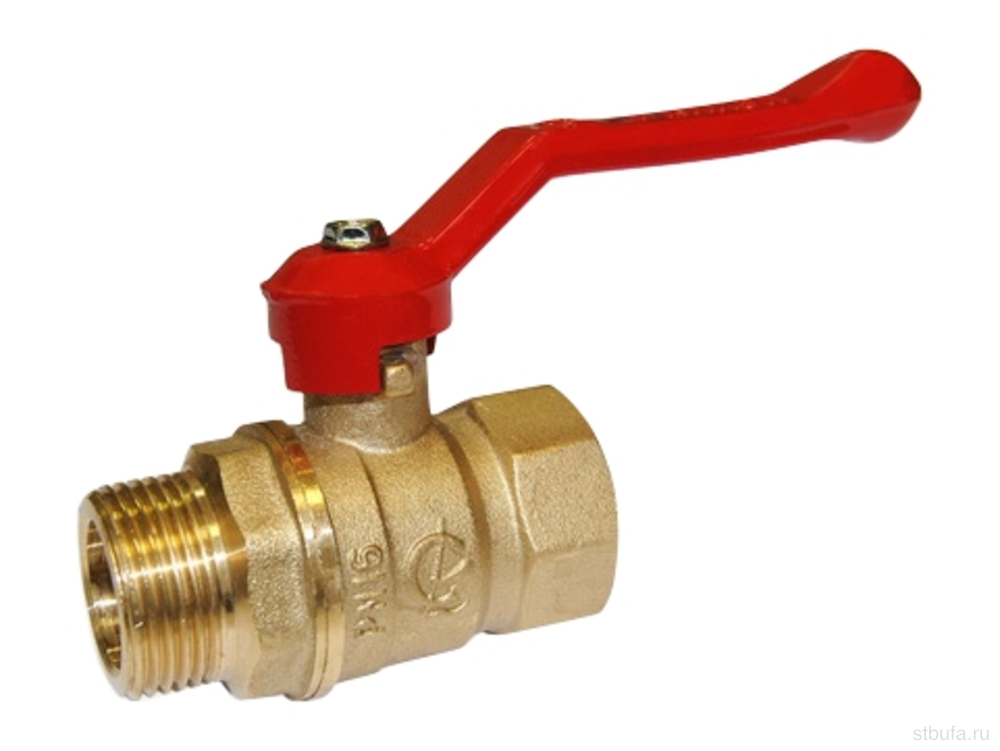 Кран шаровой 3/4" г/ш рычаг 11Б27П1 Стандарт 221 DN20 PN40 ГАЛЛОП (50)