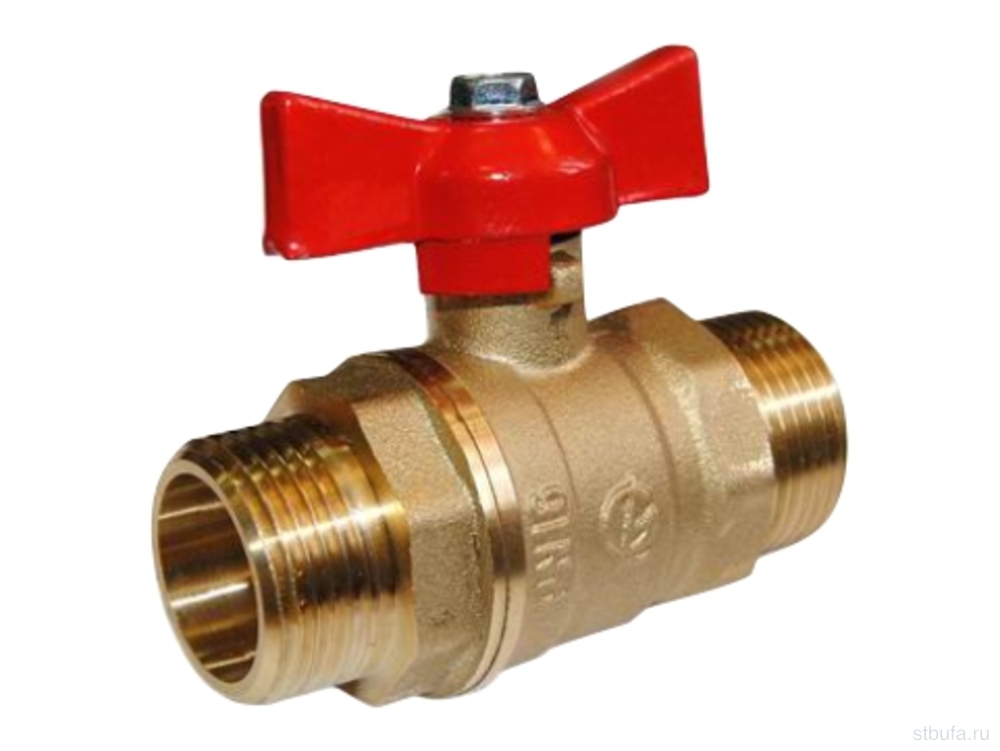 Кран шаровой 3/4" ш/ш бабочка 11Б27П1 Стандарт 233 DN20 PN40 ГАЛЛОП (50)