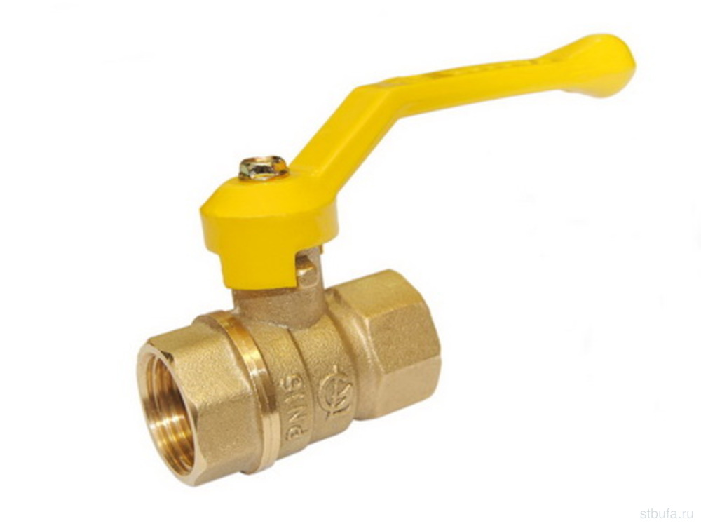 Кран шар. ГАЗ 1/2" г/г ручка 11Б27П Стандарт 220 DN15 PN40 ГАЛЛОП(60)