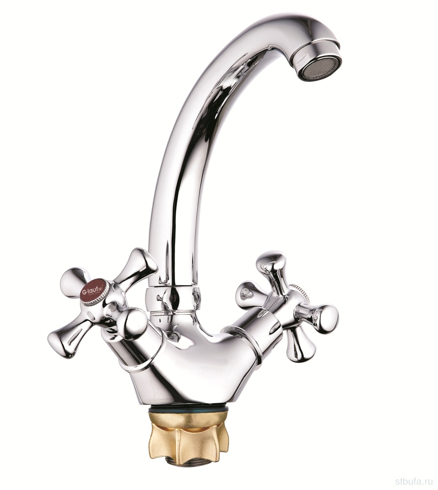 Смеситель GLAUF кухня керам 1/2", гайка, QTZ4-C827 (в кор.10/в упак.1)
