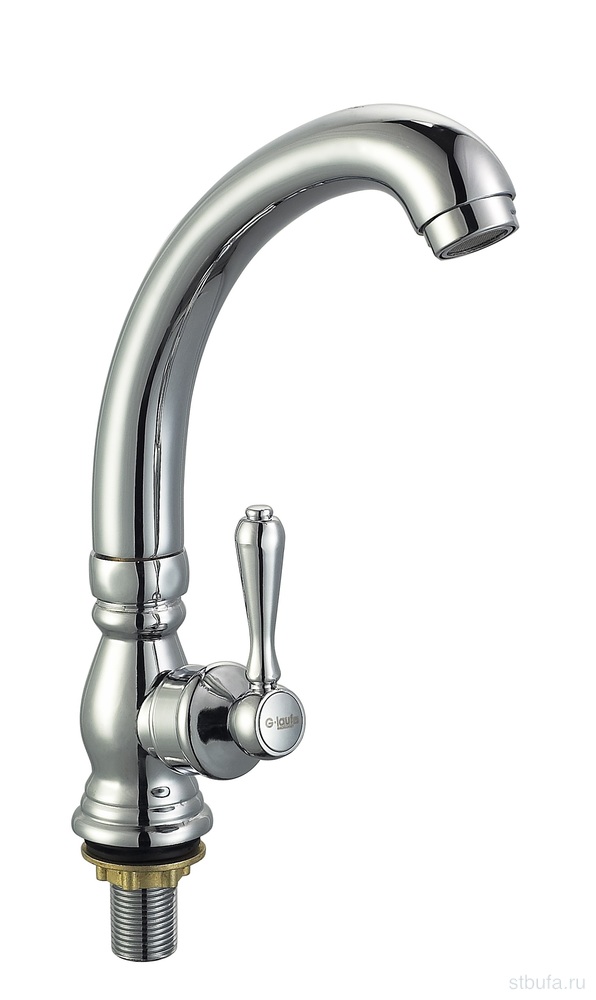 Смеситель GLAUF кухня МОНО, керам. 1/2", гайка, QML14-A119 (в кор.20/в упак.1)