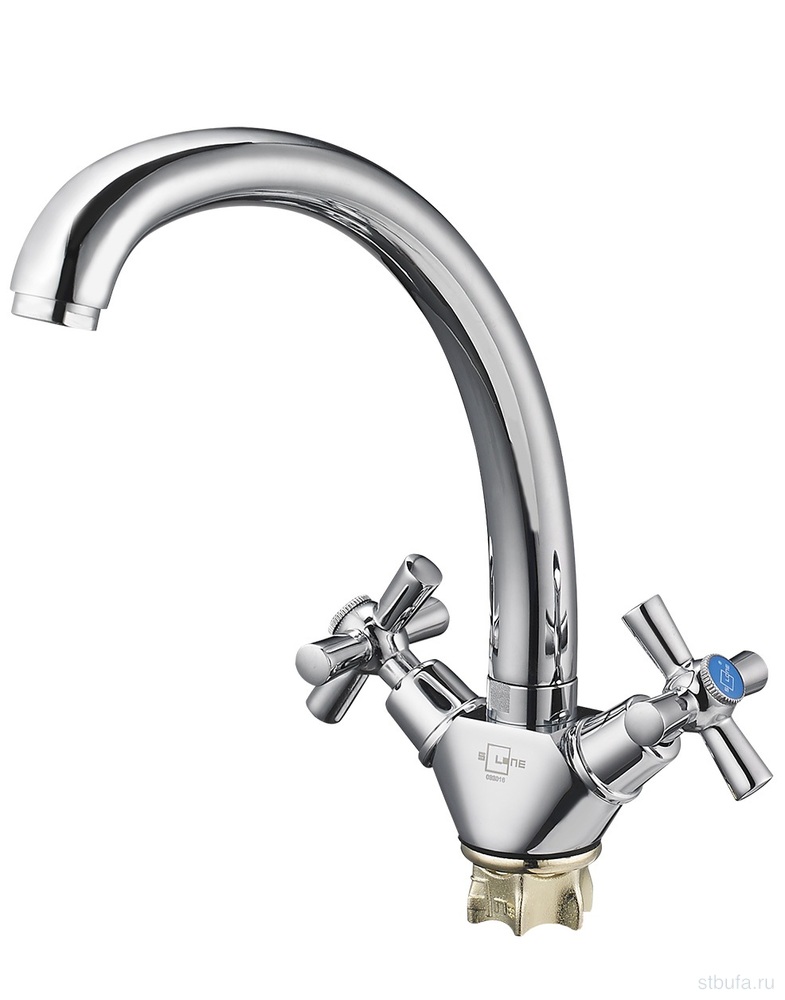 Смеситель GLAUF/Solone кухня, керам 1/2", гайка KOA4-A722 (в кор.10/в упак.1)