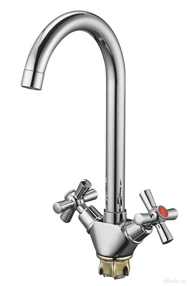 Смеситель GLAUF/Solone кухня, керам 1/2", гайка KOA4-C722 (в кор.10/в упак.1)
