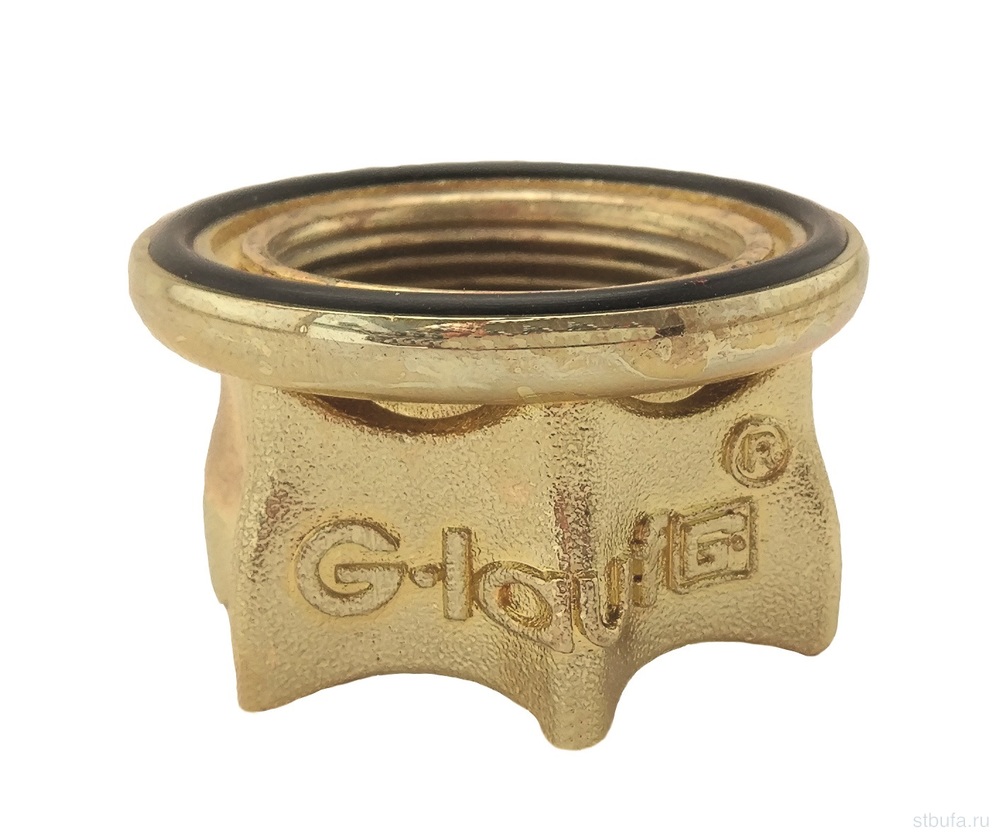Гайка для крепления смесителя GLAUF UFM-1028 3/4 (в кор.200/в упак.1)