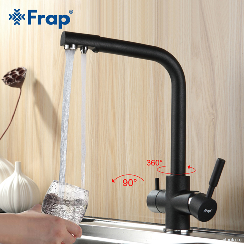 Смеситель FRAP кухня F4352-7 черный