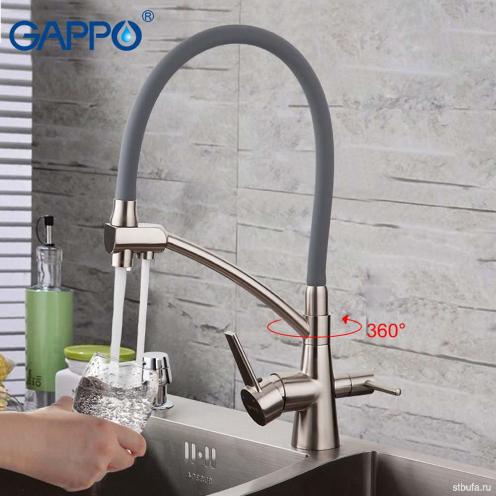 Смеситель GAPPO кухня G4398 сатин