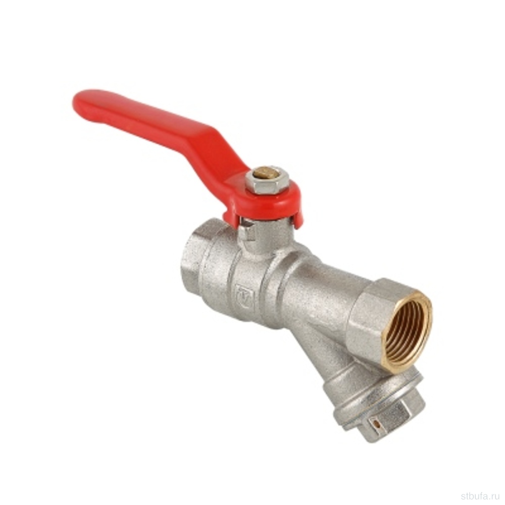 Кран шар. 3/4" г/г со встр.фильтром,сталь ручка VALTEC