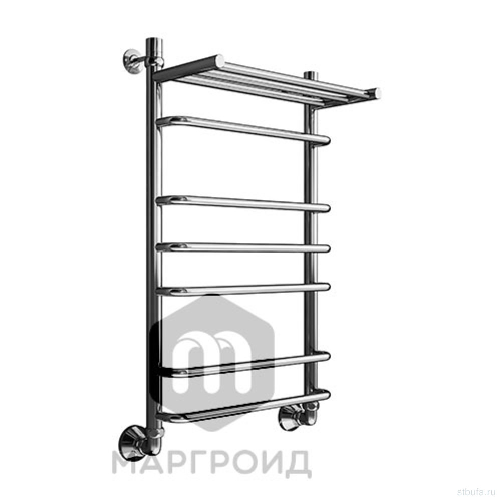 Полотенцесушитель МАРГРОИД нижн.подв.600*500 с полкой В9 №141