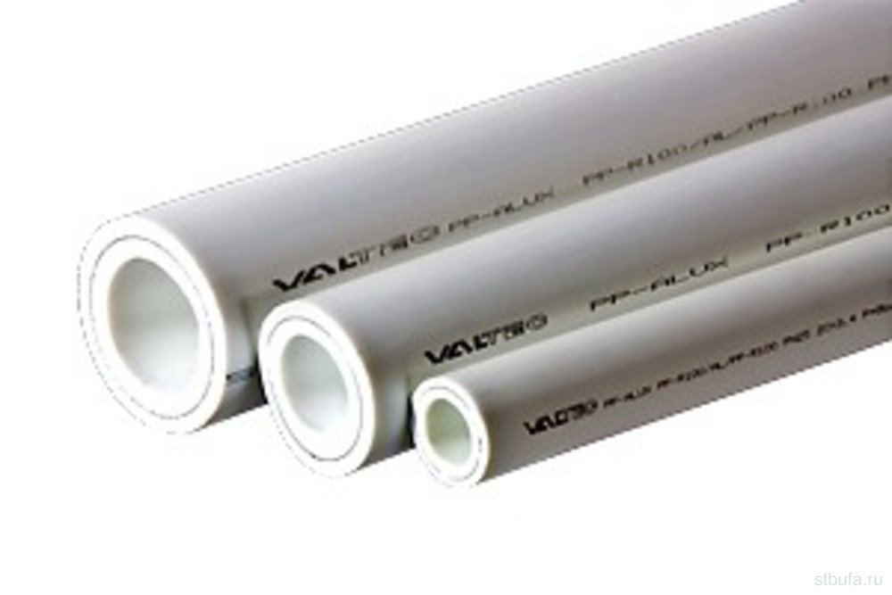 Труба PP-ALUX VALTEC армированная алюминием PN25 d20*3.4мм белый (4м) (120)