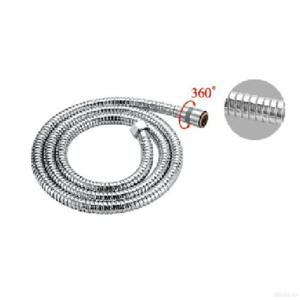 Шланг для душа 150см Р43-15 имп/имп, вращение 360 грд, Potato (10)