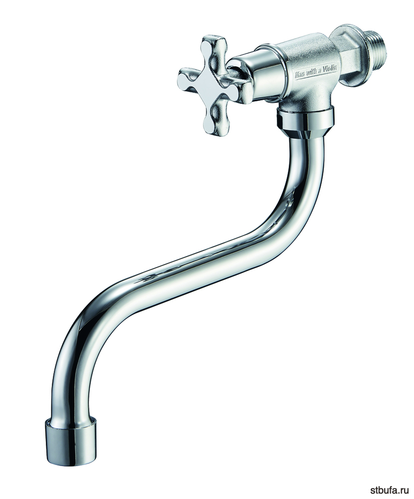 Смеситель GLAUF/Solone кухня настенный МОНО, керам 1/2", JIK13-A102-A (в кор.40/в упак.2)