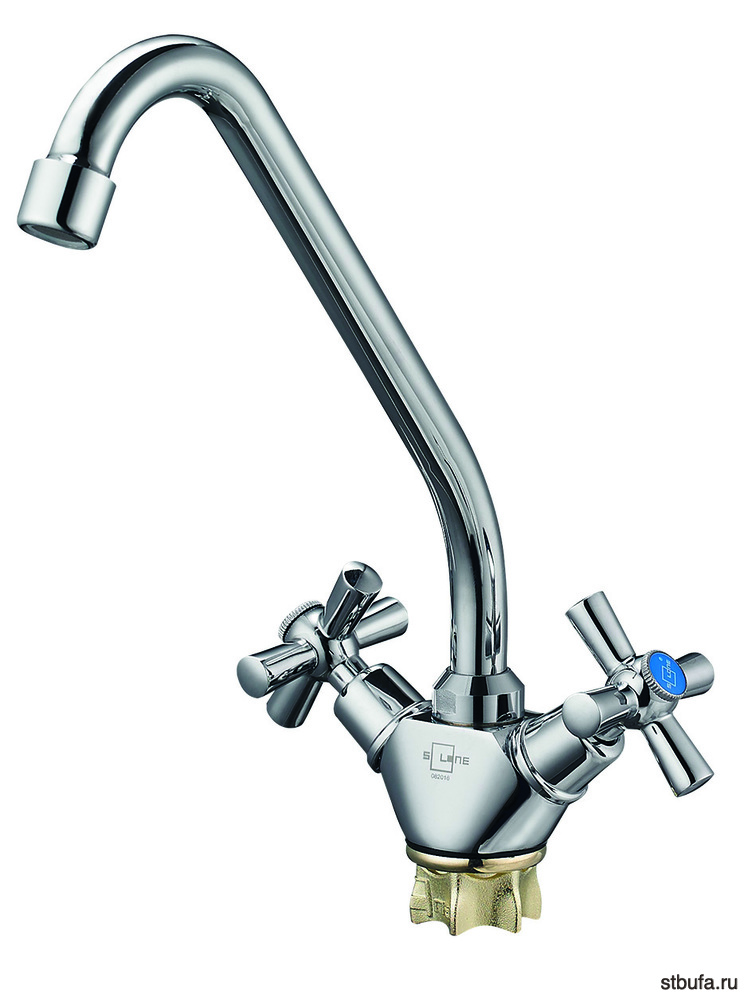 Смеситель GLAUF/Solone кухня, керам 1/2", гайка, KOA4-B722 (в кор.10/в упак.1)