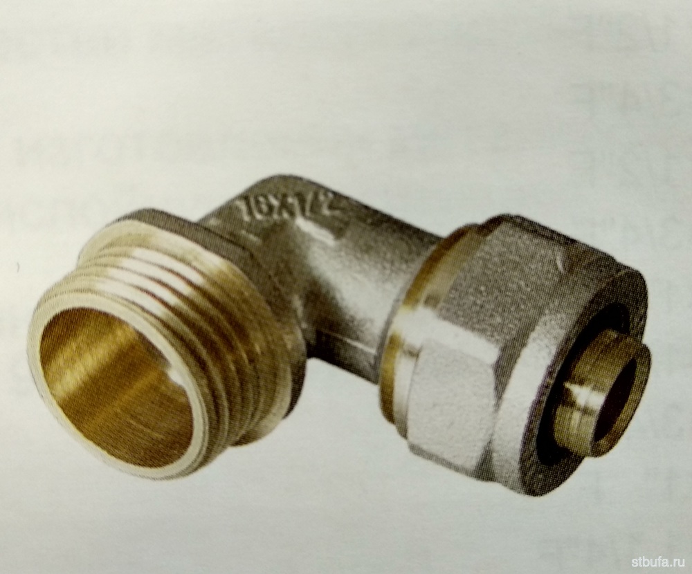 Уголок цанга-штуцер FR3204 L32*3/4M FRAP