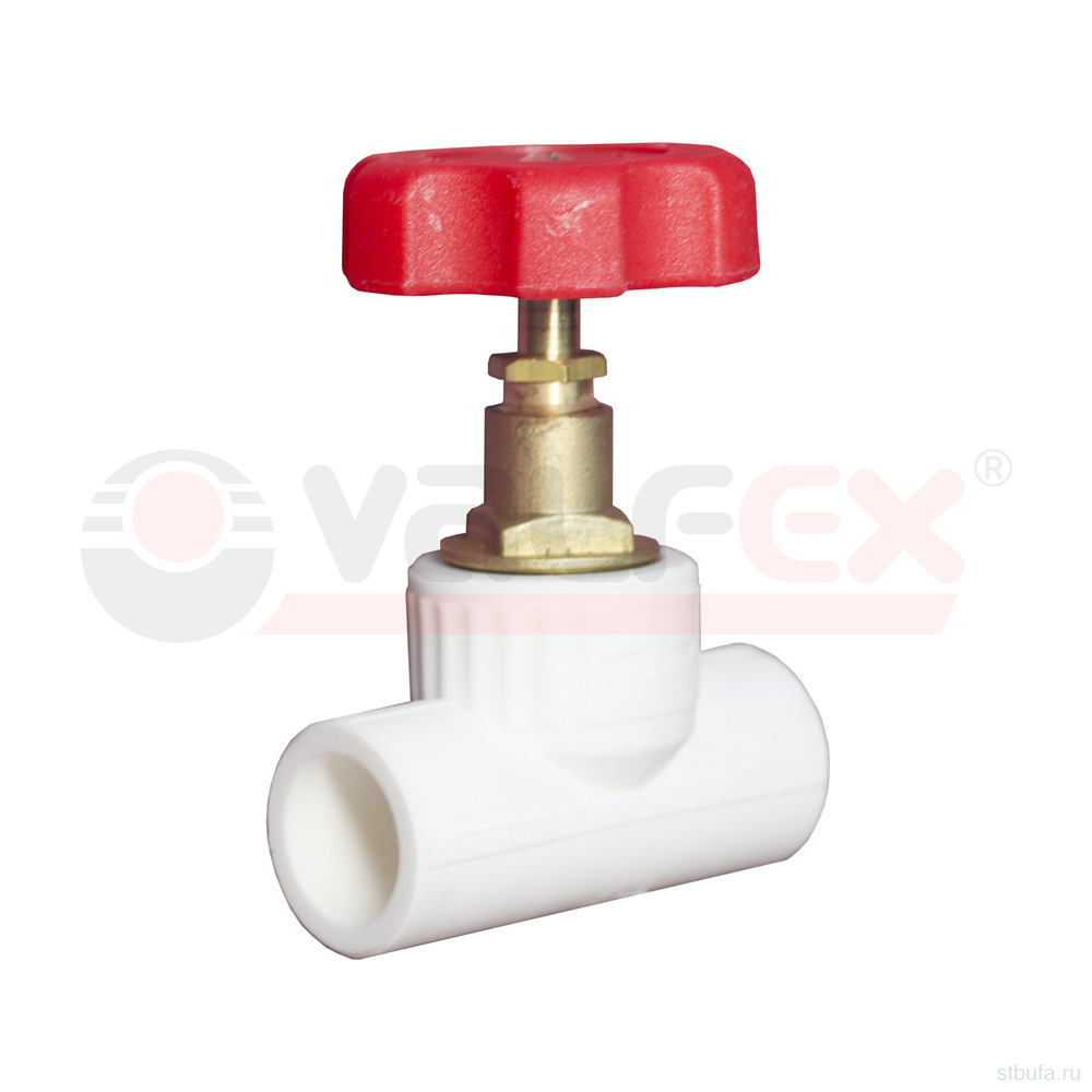 ППРС (полипропилен) Проходной вентиль 25*3/4 90 гр (30/6) Valfex