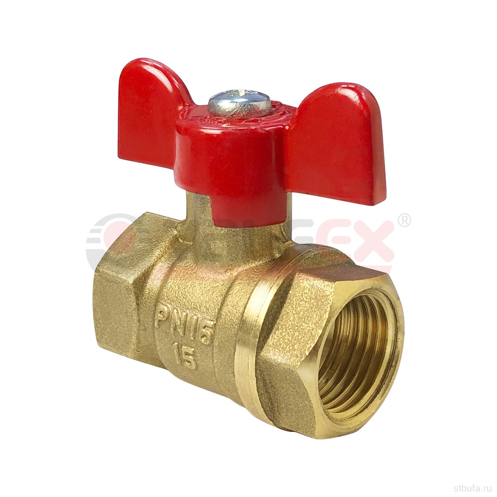 Кран шар. 1 1/4" г/г бабочка (11Б27фт1М) VALFEX (32/8)