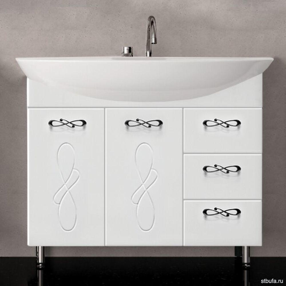Умывальник Стиль 850 + тумба "Венеция 850 с 3 ящиками "Style Line ГОСТ