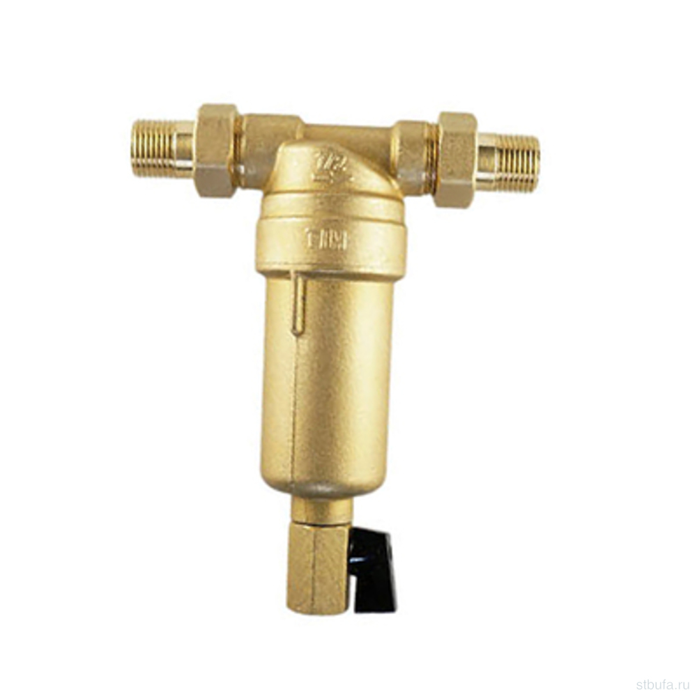 Фильтр промывной 1/2"без манометра, мет.корпус (мини-кран 3/8",штуцер) TIM