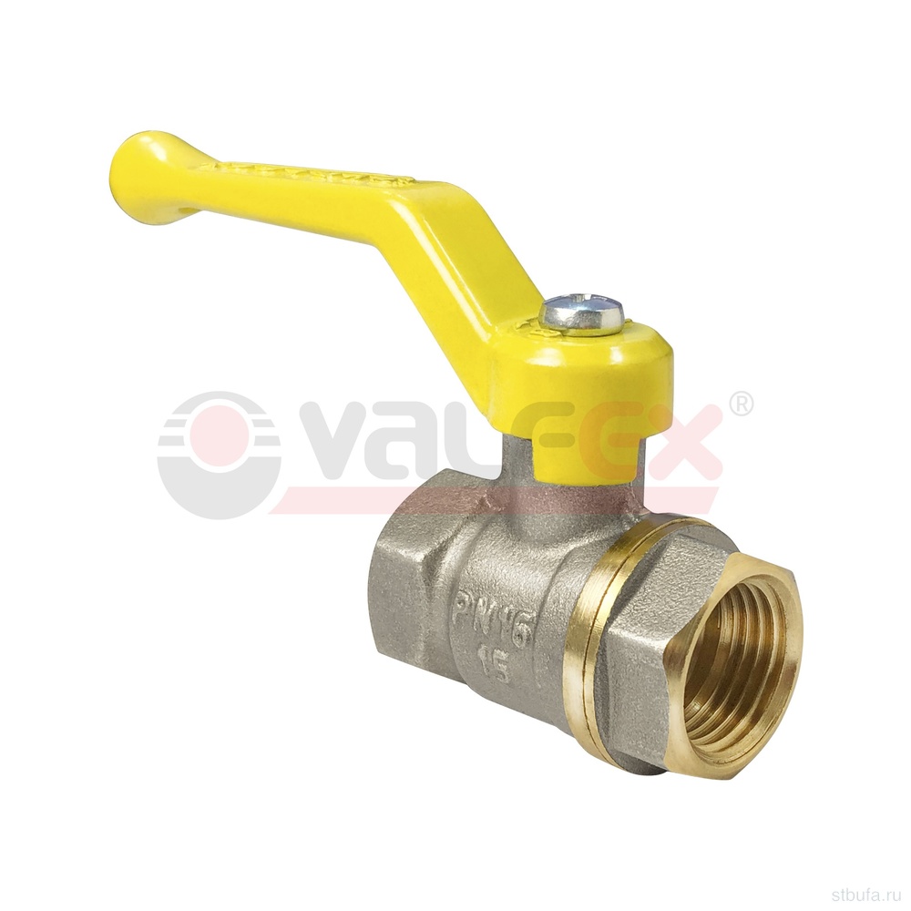 Кран шар. НИКЕЛЬ ГАЗ 1 1/4" г/г ручка 11Б27фтМ (24/12) VALFEX