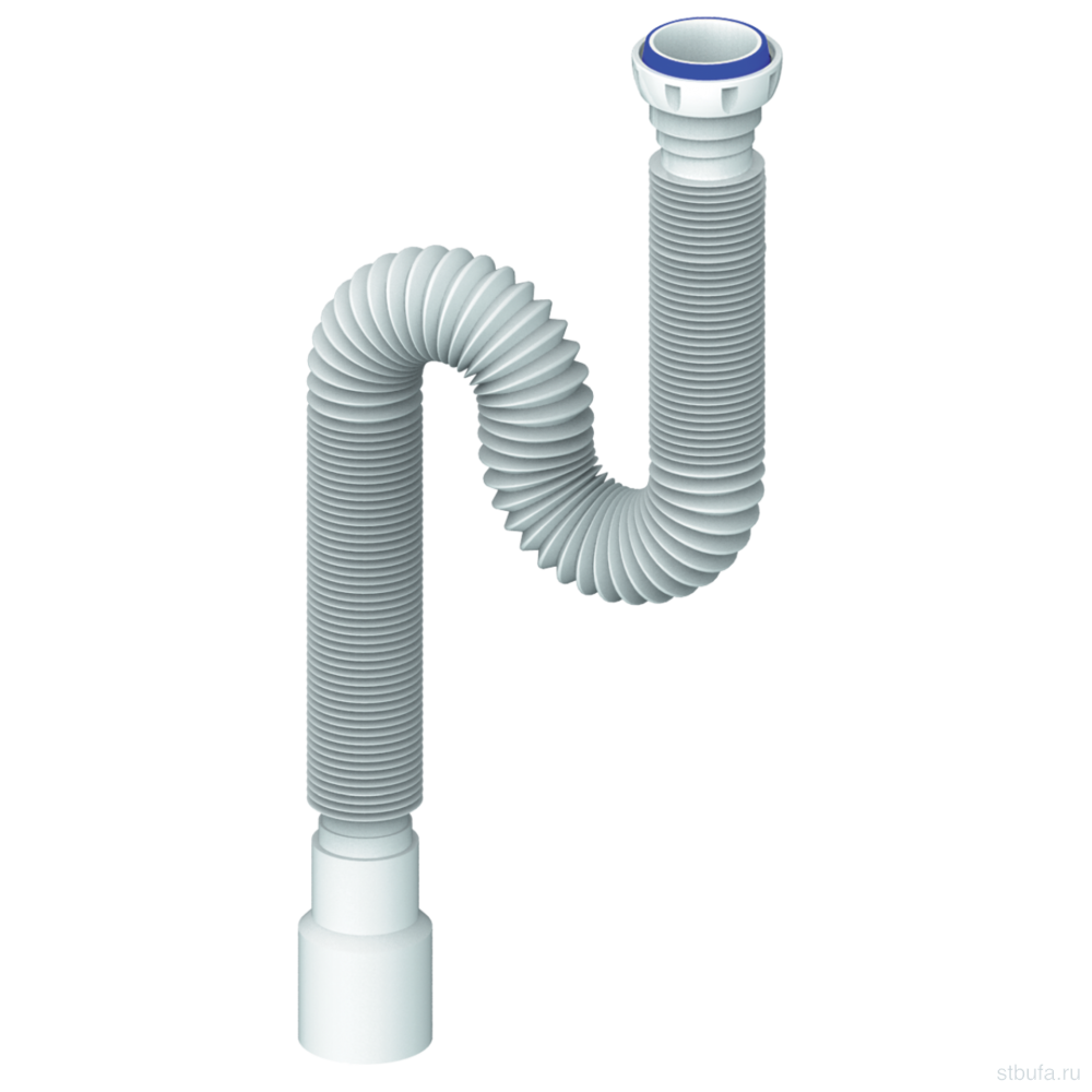Гофра 1 1/2"*40/50 (1500 мм) с гайкой D155 UNICORN (70)