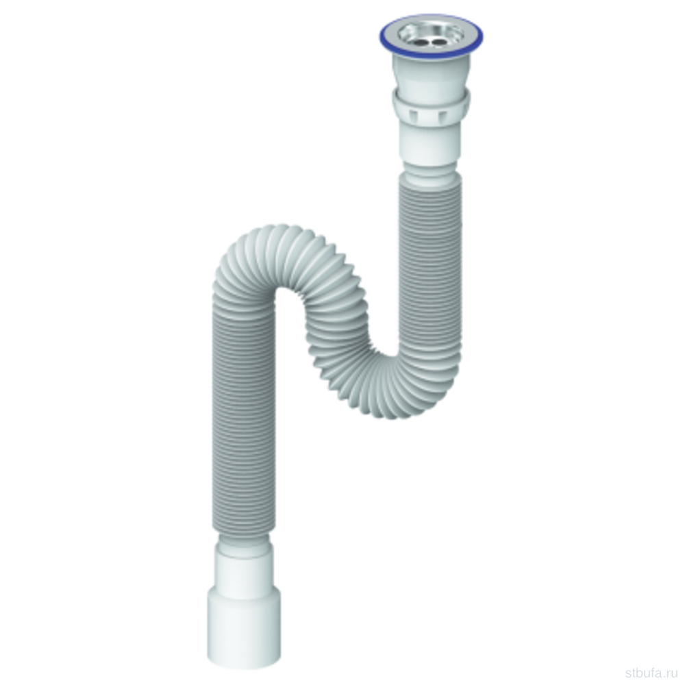 Гофросифон 1 1/2"*40*50 (1500мм) UNICORN D240