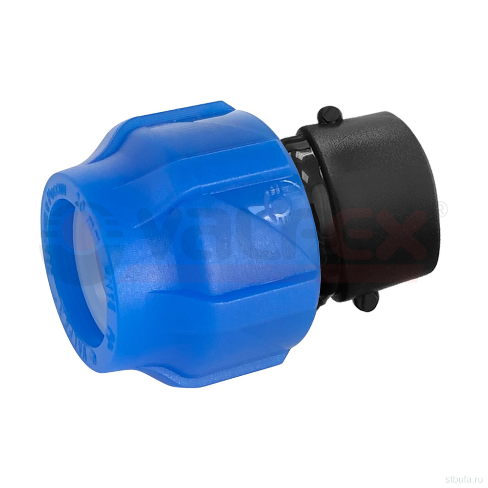 ПНД Муфта компр. соединительная с в/р 32*1/2 (100/20) Valfex
