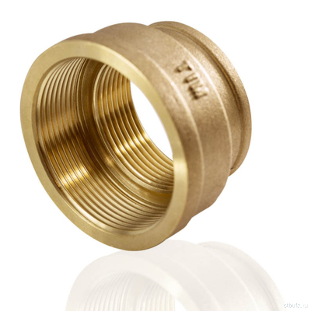 Муфта переходная. латунная 1 1/4" * 1 1/2" г/г TIM