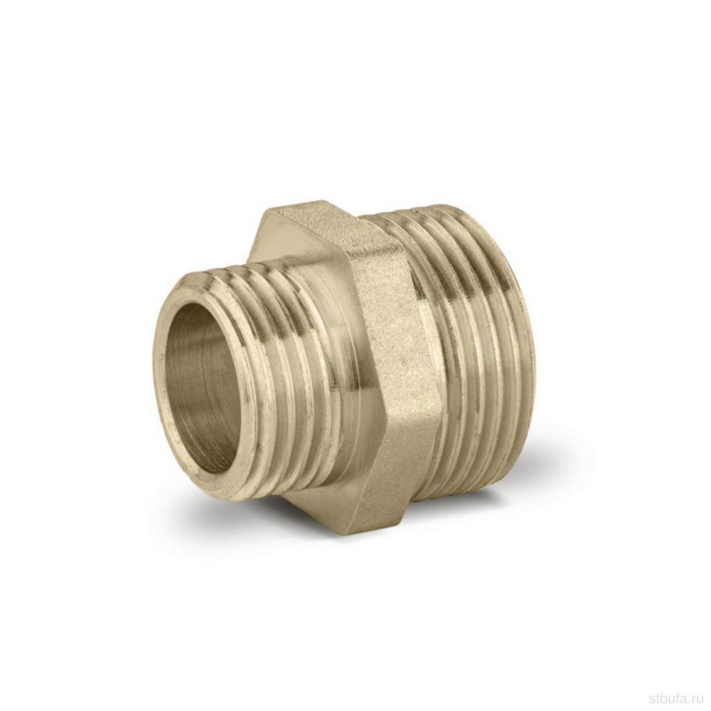 Ниппель ЛАТУНЬ переходной 1/2'' - 3/8'' нар/нар LD PRIDE (100)