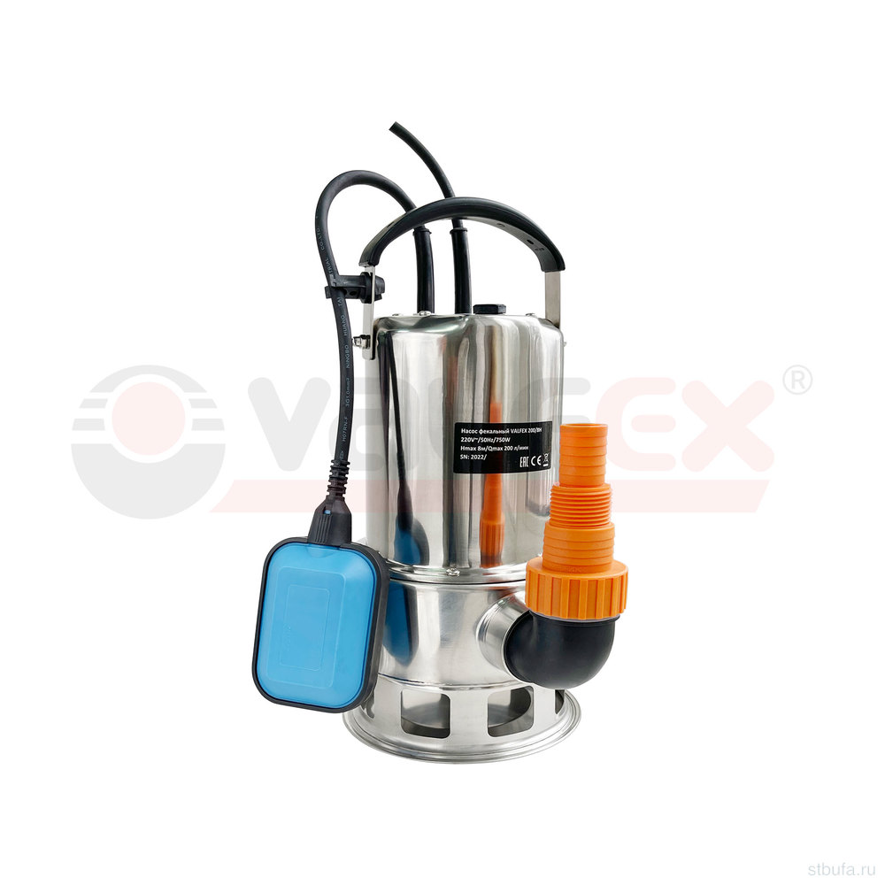 Насос фекальный 200/8 Н (нерж.)VALFEX