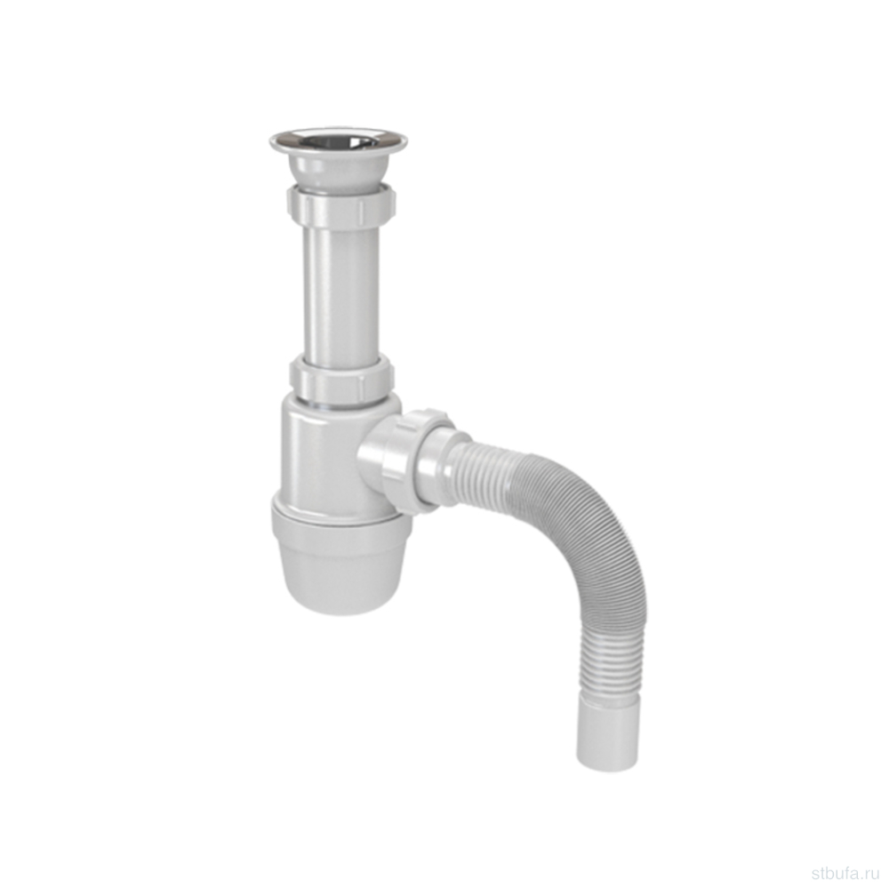 Сифон для умывальника 1 1/4"*40 с удл.горловиной 40*50 S2015 Акватер/Сандесант (45)
