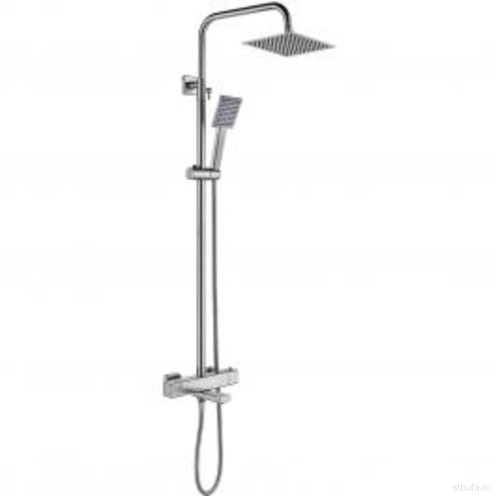 Душевая система (гарнитур) GAPPO G2499-40, термостат, тропический душ, латунь, сатин (1/3)