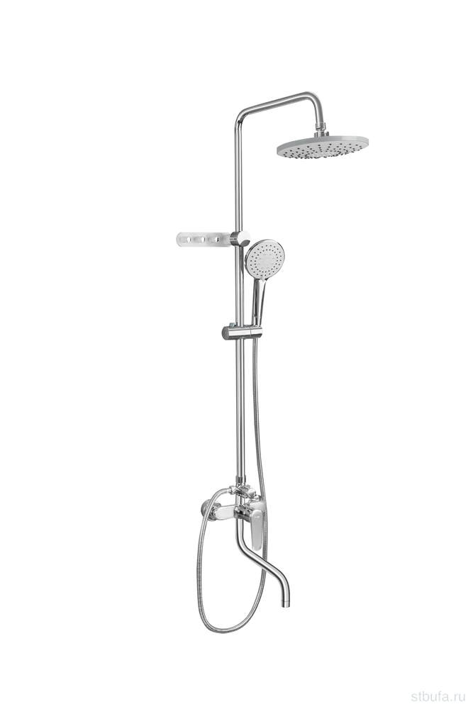 Душевая система (гарнитур) FRAP F24001 с крючками, латунь, хром (1/4)