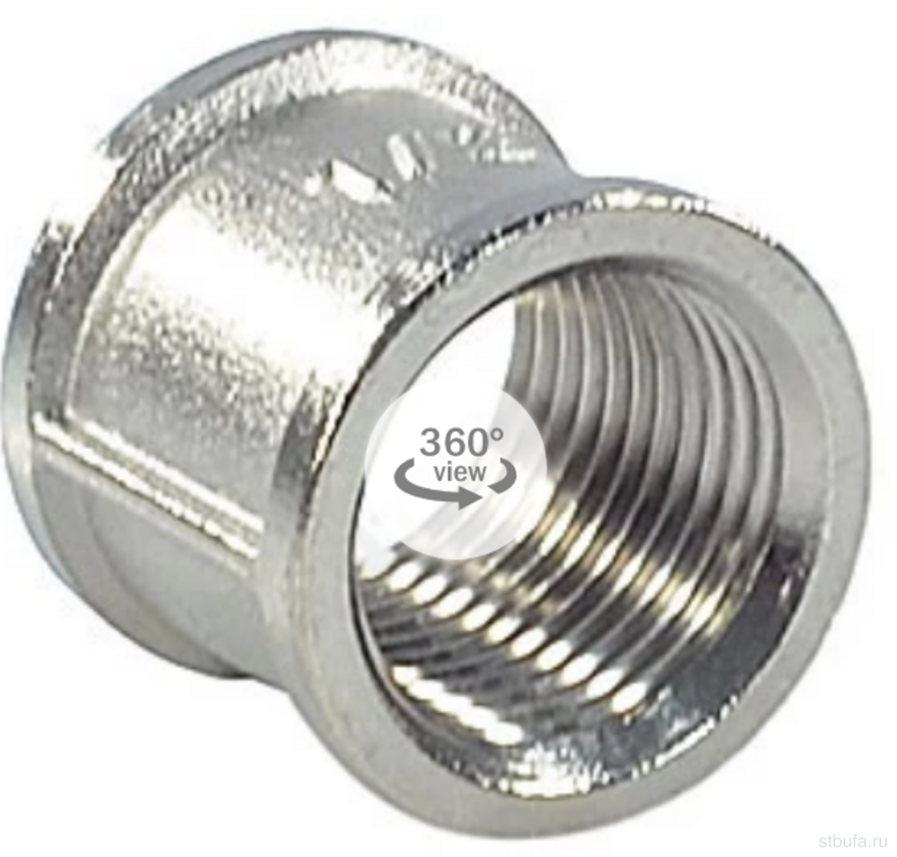 Муфта 1'' внутр ЛАТ/НИКЕЛЬ Ду25 SantechSystems (10)