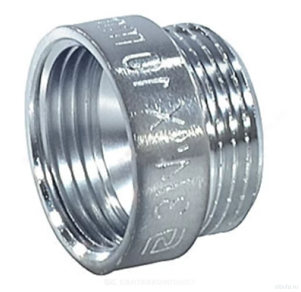 Удлинитель 1/2'' вн/нар ЛАТ/ХРОМ Ду15 L=50мм SantechSystems (10)