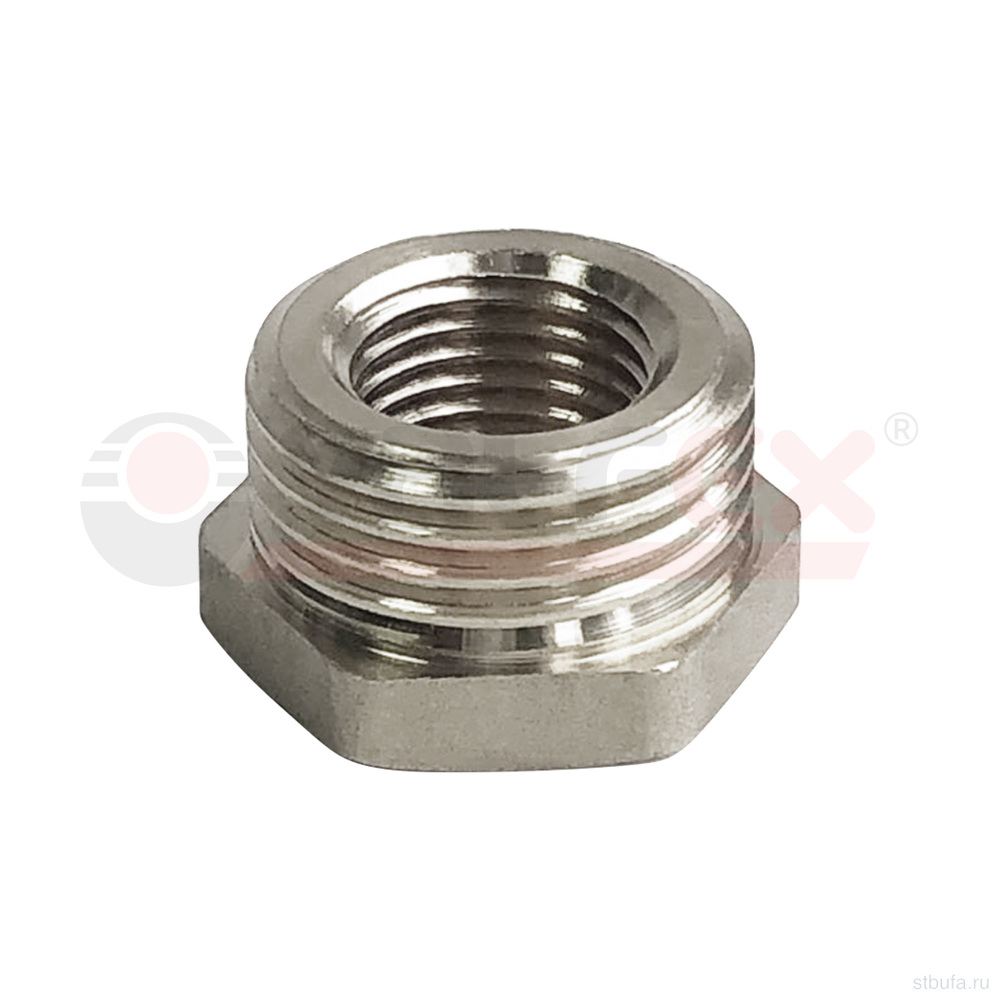 Футорка НИКЕЛИРОВАННАЯ VALFEX НР 1/2" - ВР 1/4" (450/10) К