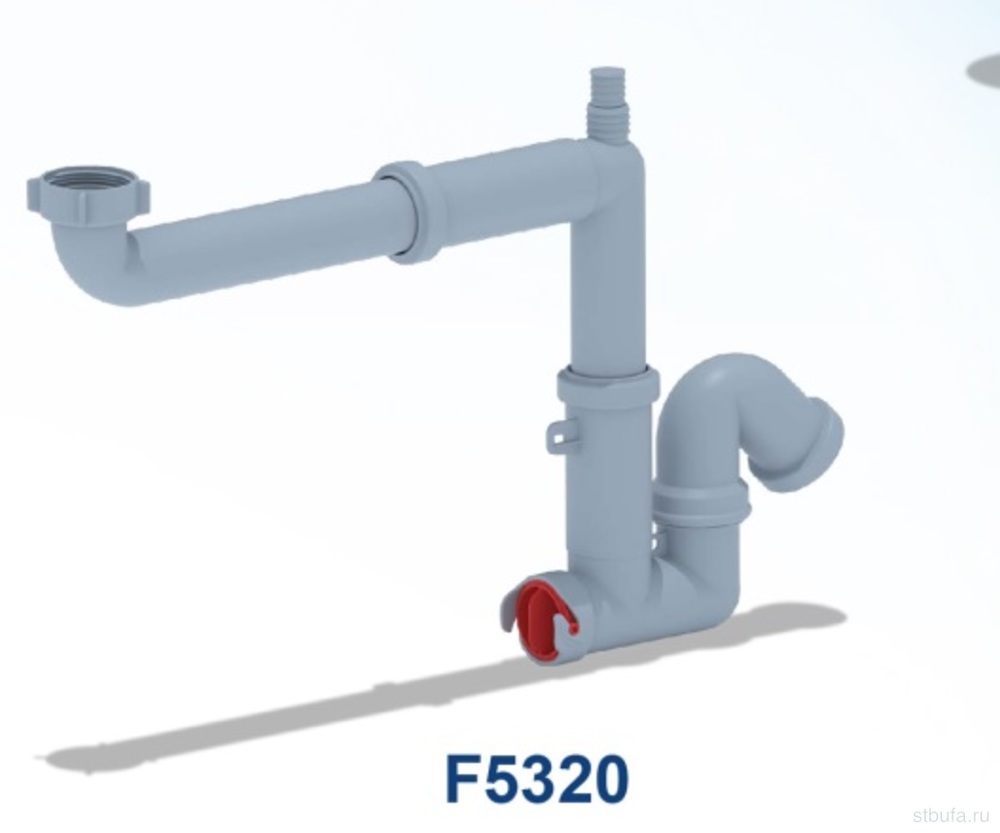 Сифон АНИ 1 1/2"* 40 смещенный отвод, без выпуска F5320 (25)