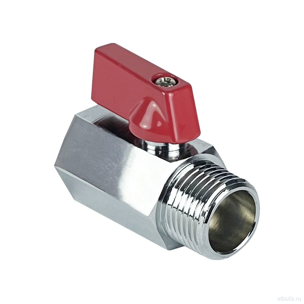 Кран шар. MINI VALFEX ВР1/2"хНР1/2" НИКЕЛИРОВАННЫЙ (200/40) К